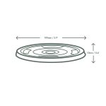 96mm PLA плосък капак без дупка