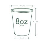 8oz (250ml) бяла чаша за топли напитки