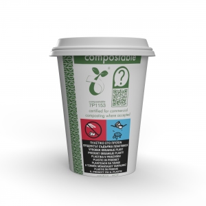 12oz (360ml) бяла чаша за топли напитки