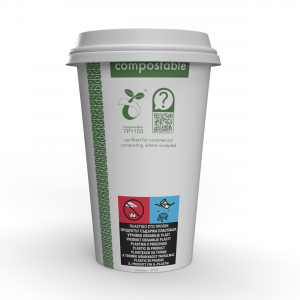 16oz (500ml) бяла чаша за топли напитки