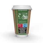 16oz (500ml) двустенна крафт чаша за топли напитки