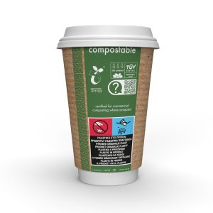 16oz (500ml) двустенна крафт чаша за топли напитки