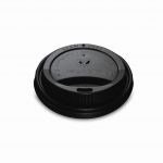 79mm CPLA черен капак за чаша за топли напитки 