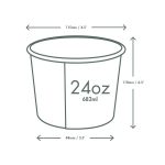 24oz кутия за супа, серия 115
