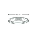 90mm плосък PLA капак
